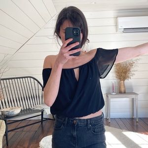 Off the shoulder crop top